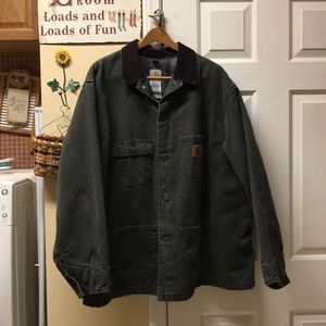 Carhartt Chore Jacket coat Corduroy Neck 2xl